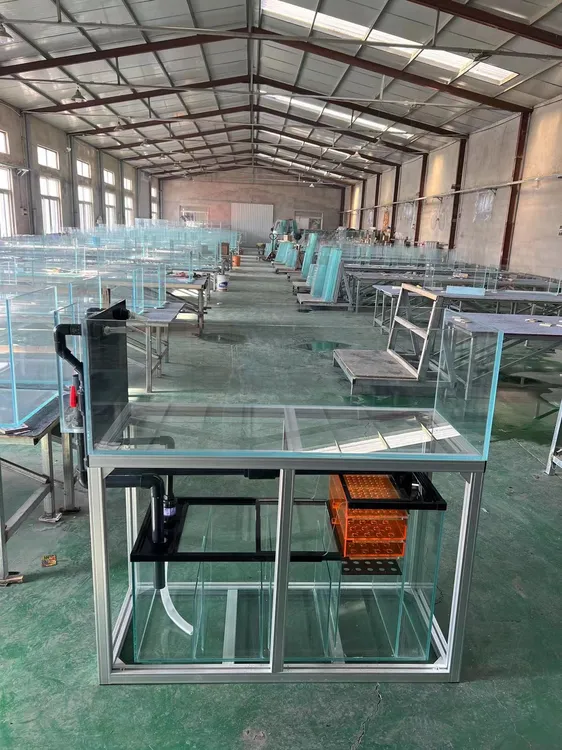 金晶五线超白鱼缸背包溪流缸金鱼草缸高档绿色科技水族馆