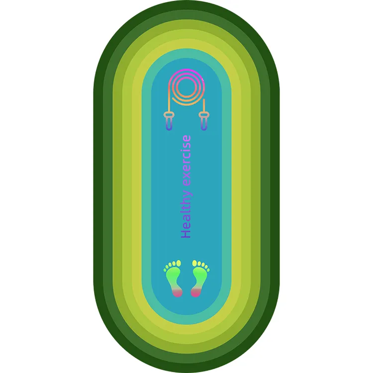 新升级硅胶环保隔音减震防滑跳绳垫居家健身瑜伽跳操健腹轮垫子