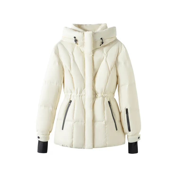 【熊二】90鹅绒轻奢羽绒服女短款2024年新款气质修身显瘦冬季外套