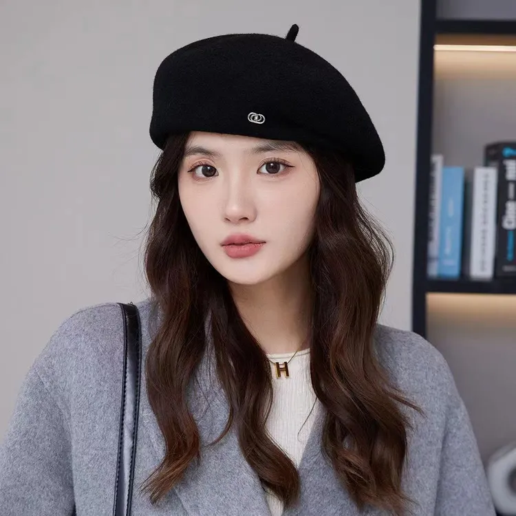 贝雷帽秋冬百搭时尚帽子女款网红款洋气2024贝雷高档高级30-40岁