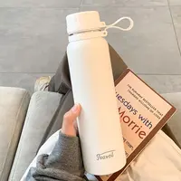 简约大容量商务保温杯真空便携带茶隔水杯创意潮流男女士户外杯子