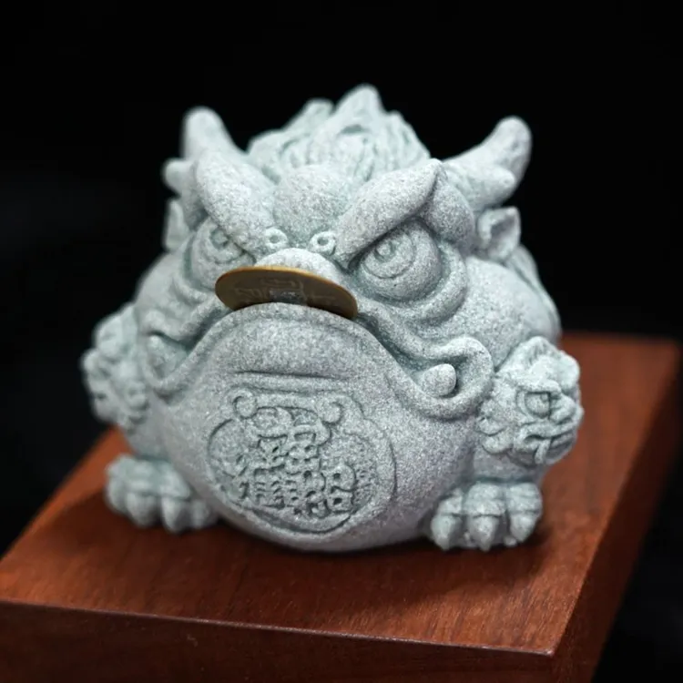 《金蟾献瑞》吉祥蟾蜍茶道摆件桌面茶宠国潮中国风传统伴手礼貔貅