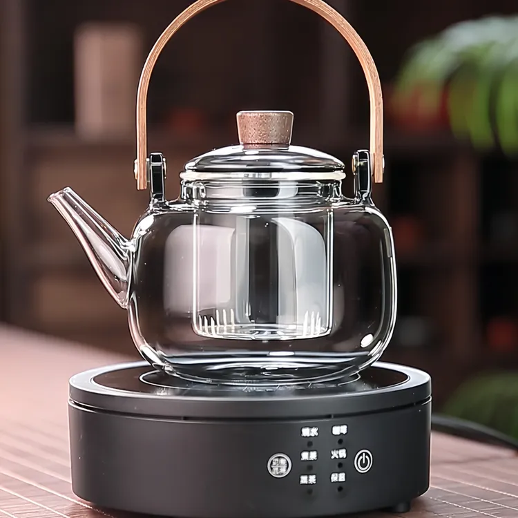 玻璃煮茶壶提梁壶家用烧水壶煮茶器煮茶炉套装智能保温茶具多功能