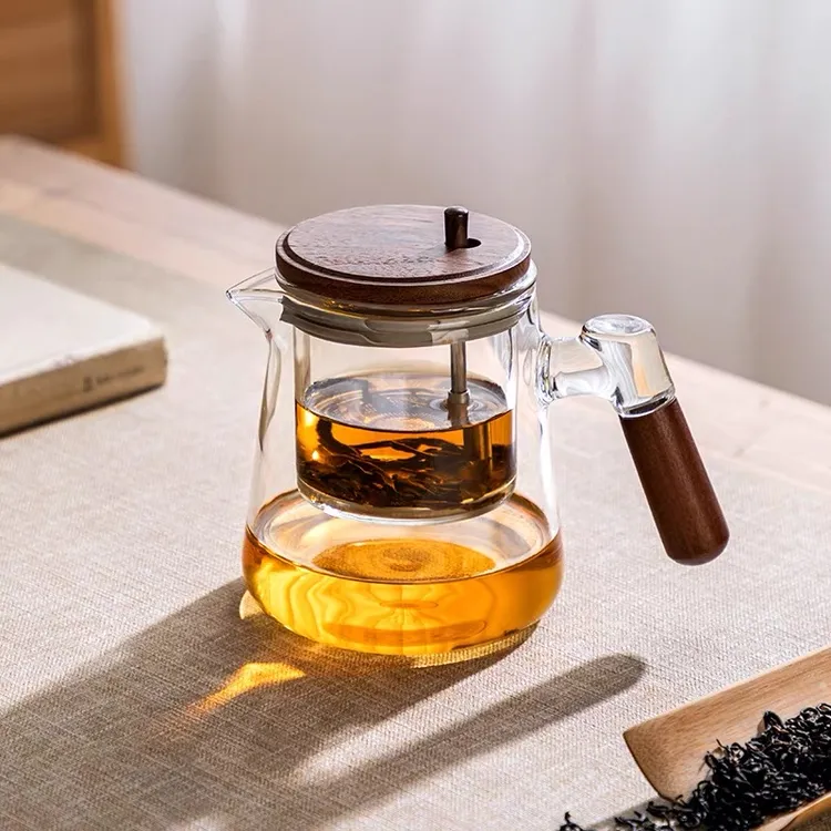 玻璃飘逸杯泡茶壶茶水分离懒人神器一键过滤茶杯家用高档功夫茶具