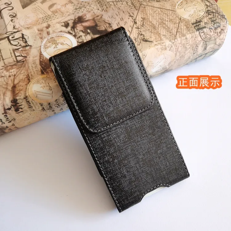 适用苹果华为OPPO腰间手机包小米vivo荣耀挂腰包穿皮带皮套竖款男