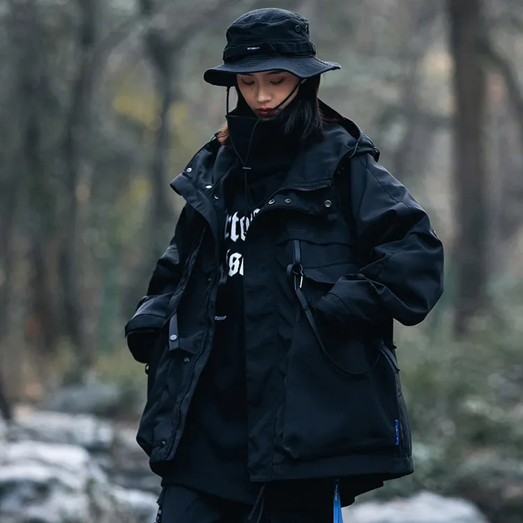 AOGZ三合一防水冲锋式男女秋冬款机能加绒摇粒绒夹克棉服工装外套