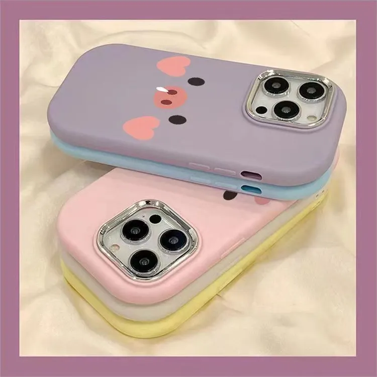 可爱鼻涕猪ins创意小众个性适用苹果11ProMax手机壳iPhone14/15软
