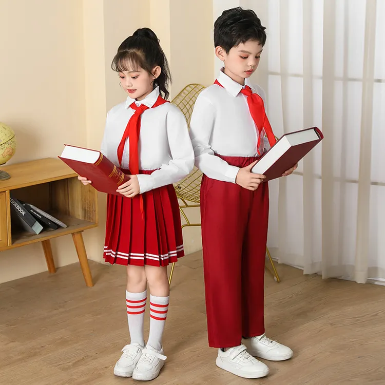 六一儿童大合唱演出服中小学生男女童诗歌朗诵表演服主持演讲礼服