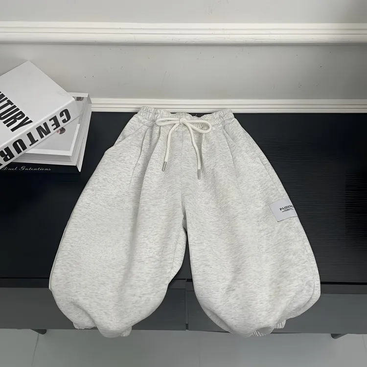 2025秋冬新款儿童卫裤韩版宽松加绒男女童洋气休闲百搭运动长裤