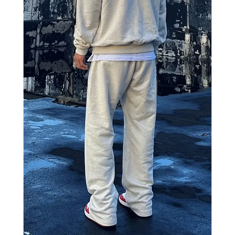 春秋休闲新款美式运动休闲薄款束脚九分裤男款高街宽松大码长裤子