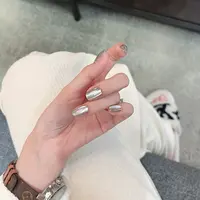 超绝必入！高级真多麻色玻璃珠猫眼美甲穿戴甲冰蓝幻彩显白贴片