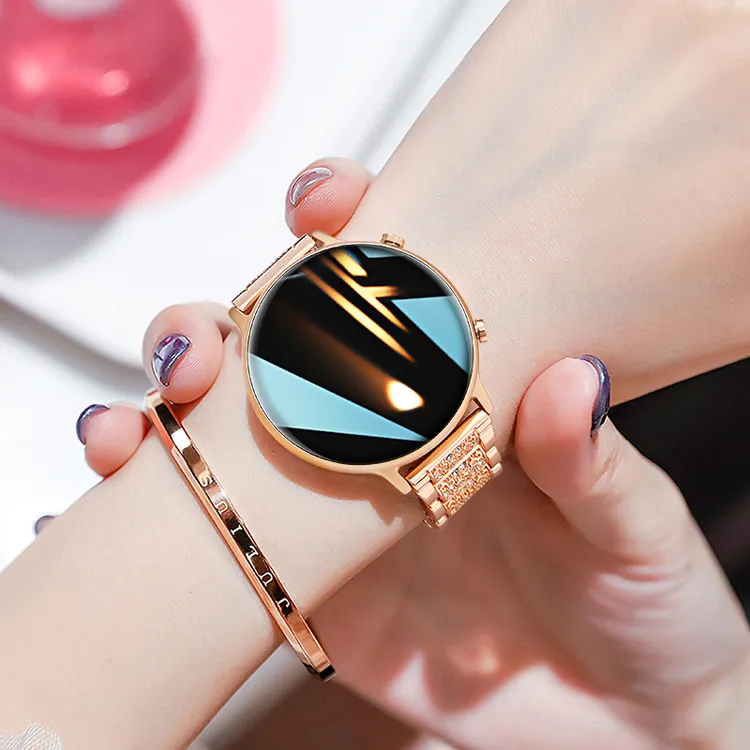 时尚满天星智能手表女款蓝牙电话心率血压运动手环多功能成人情侣