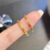 钛钢戒指 不掉色钛钢素圈碎冰冰细戒指女小众高级气质百搭情侣戒