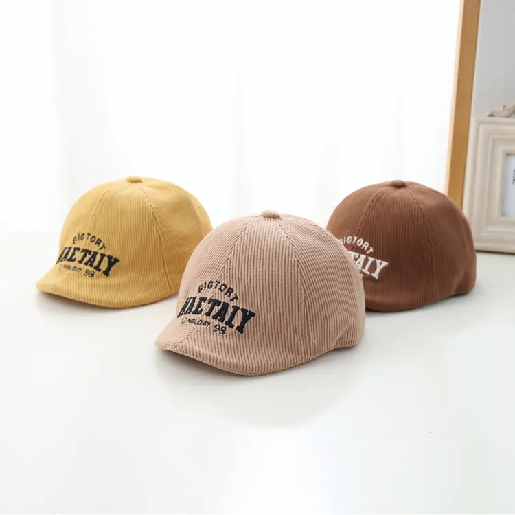 宝宝贝雷帽秋冬款儿童鸭舌帽男童帽子2025新款前进帽洋气男孩春秋