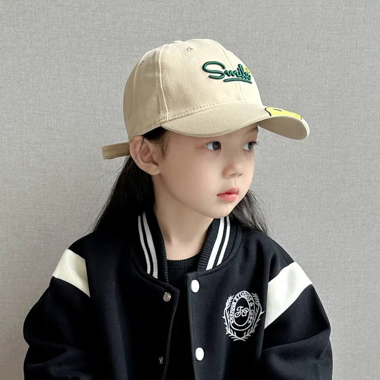 儿童帽子女孩春秋款棒球帽女童鸭舌帽2025新款遮阳帽秋冬季出游
