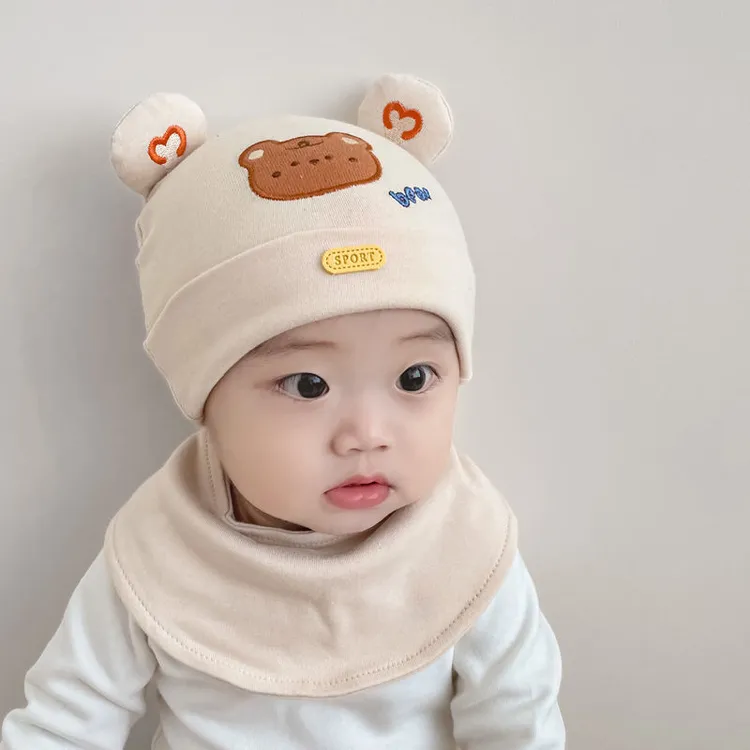 婴儿帽子春秋薄款宝宝胎帽可爱超萌秋冬季婴幼儿新款0一3月新生儿