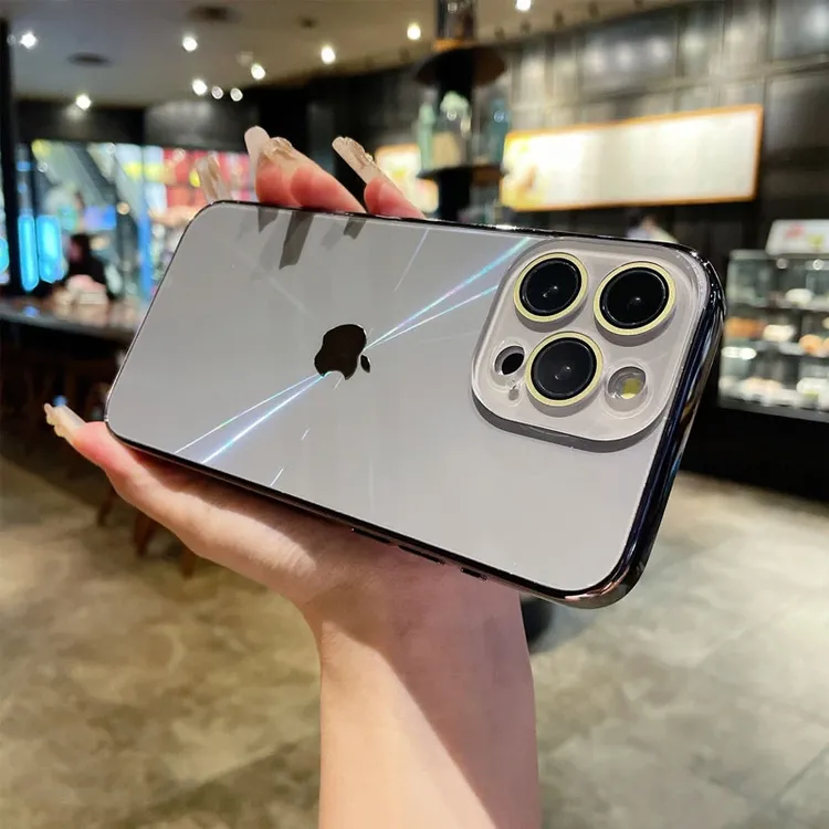 适用于苹果16/15/13极光自带镜头膜iphone15promax全包防摔手机壳