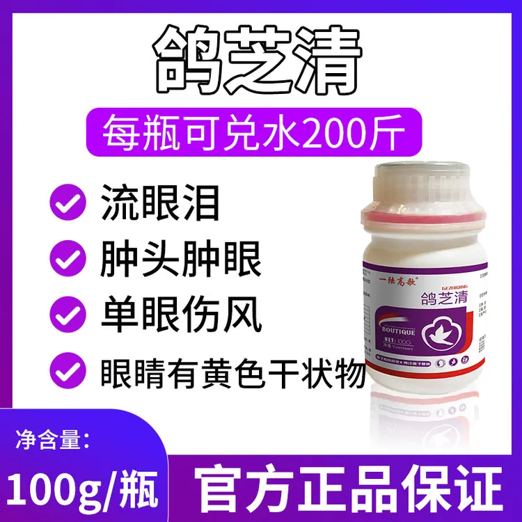 一陆高歌鸽芝清鸽子营养赛鸽肉鸽宠物鸽子健康养鸽饲料添加剂