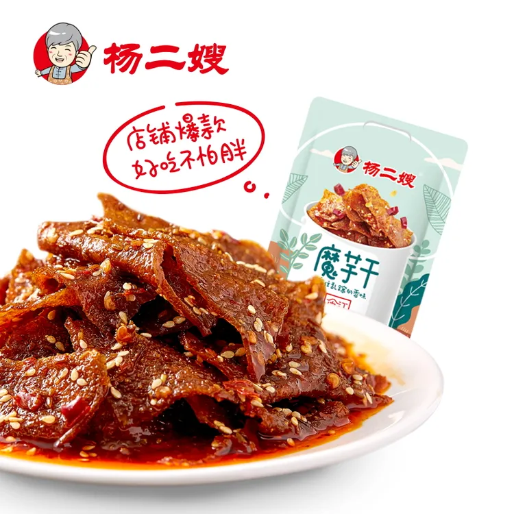 香辣魔芋干麻辣零食小吃解馋魔芋爽素毛肚湖南辣条特产精选