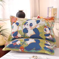 按扣双面纱布枕套一对装加厚家用学生单人枕头套加大款枕芯内胆套