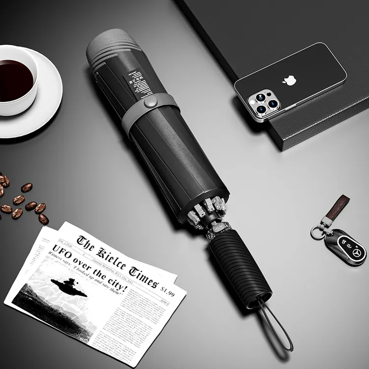 抗风暴全自动雨伞男加大加厚加固晴雨两用防风折叠家用车载反向伞