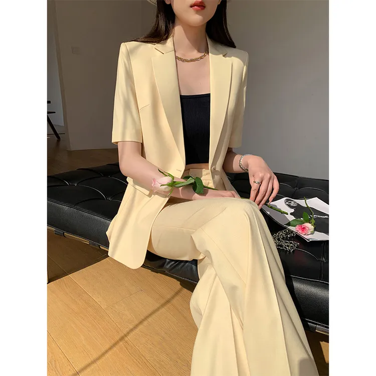 【高端轻奢】西装套装女夏季韩版英伦风休闲气质职业韩版小西装显瘦