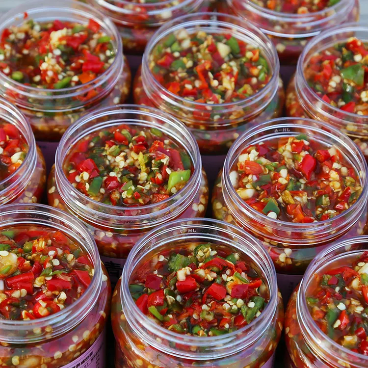 江西辣椒酱青红剁椒超特辣蒜蓉双色剁椒酱下饭菜瓶装蒜香味辣椒酱