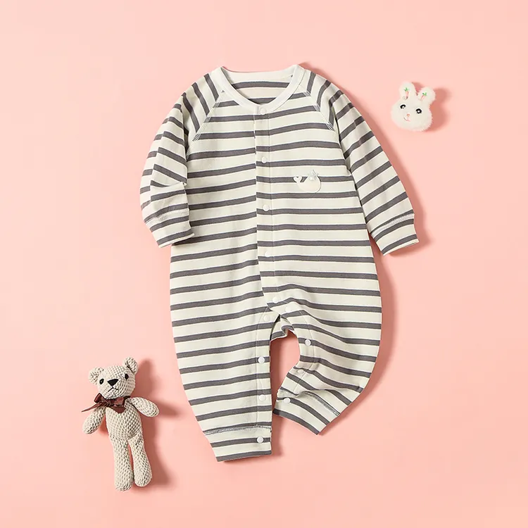 婴儿新生婴哈衣无骨婴幼儿新生儿爬服幼童宝宝连体衣纯棉长爬秋冬