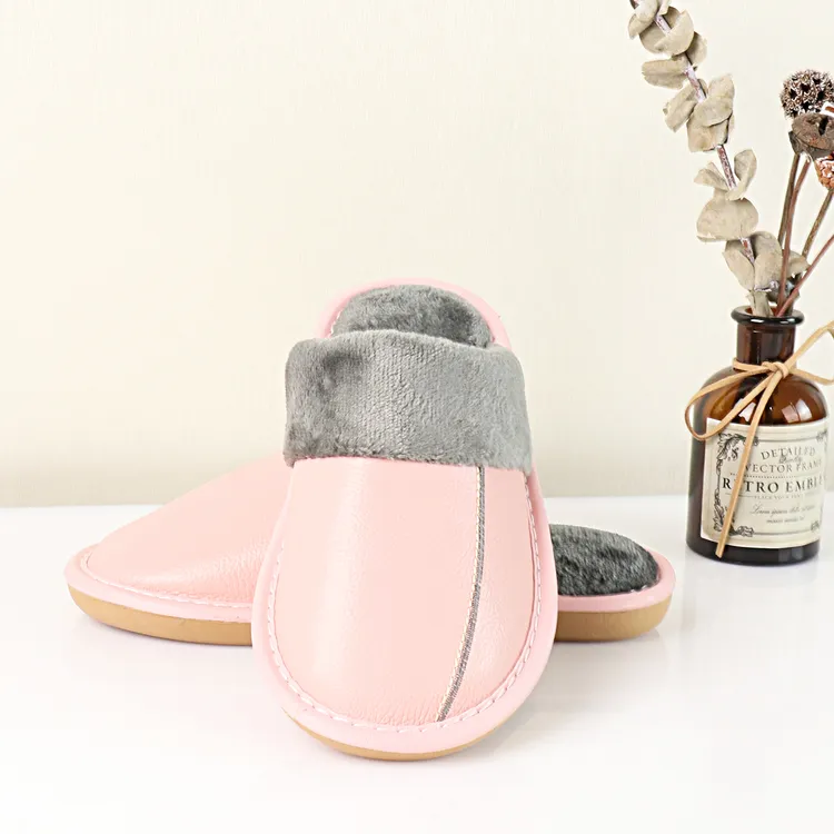 【懒猫nono专属】男女士高端皮绒感拖鞋 220695/220696