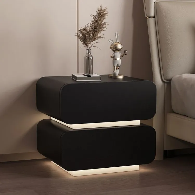 床头柜家用高级感悬浮意式床边柜小型置物柜床头收纳柜主卧悬空柜