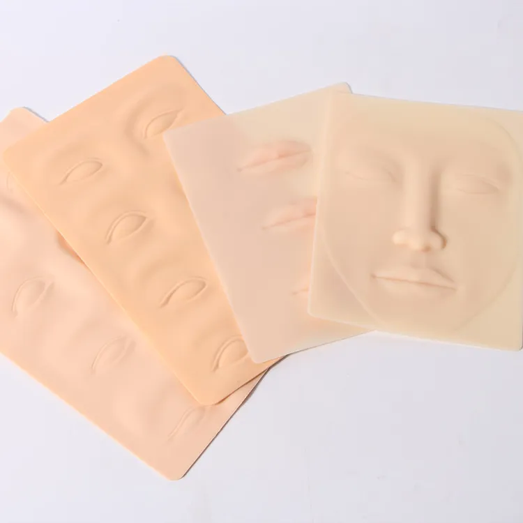 纹绣初学半眉眼唇部硅胶练习皮真皮空白眉毛易上色纹绣眉形