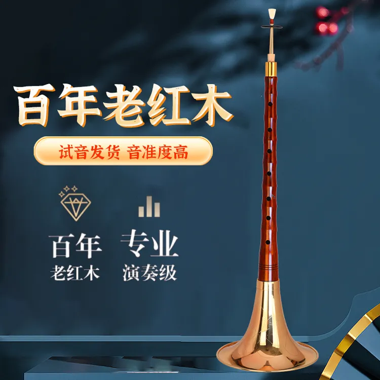 【双12五折福利】百年老红木红酸枝唢呐乐器 专业演奏