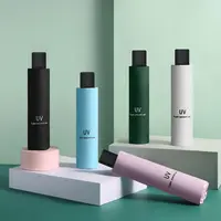 Mrs Liu/刘夫人手动折叠晴雨两用太阳伞雨伞黑胶晴雨两用遮阳简约