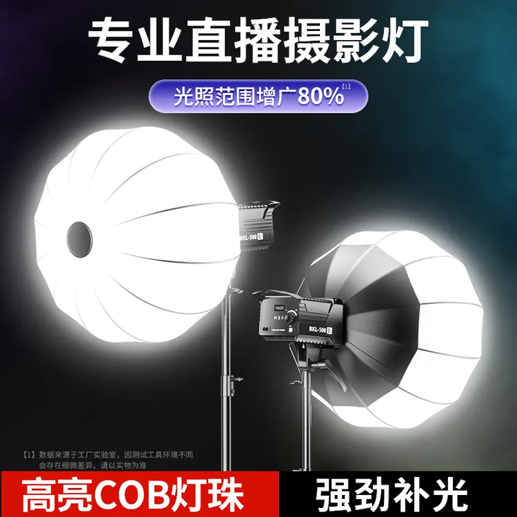 硕图直播补光灯主播专用专业带货球形柔光摄影棚设备拍照拍摄打光