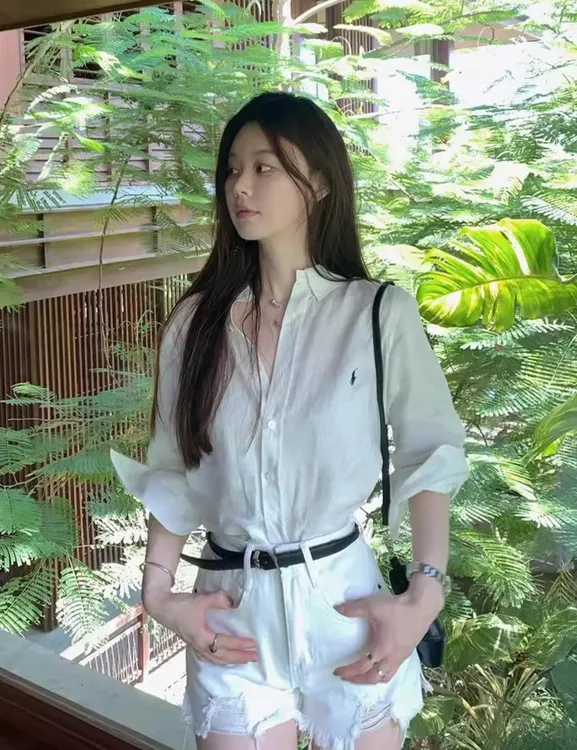 宽松防晒衬衫棉麻高级感衬衫女刺绣点缀轻奢薄款透气舒适小众