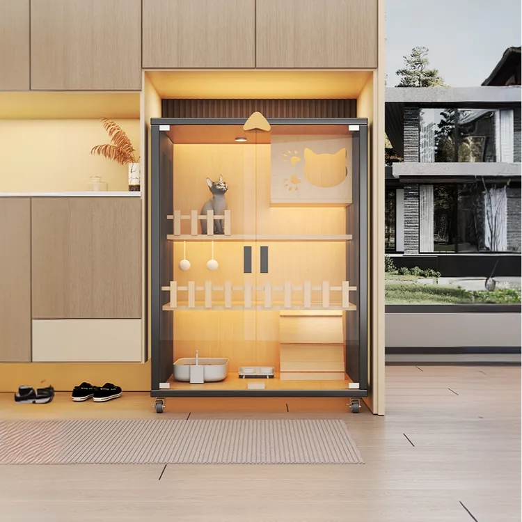 摩霄猫窝猫别墅家用室内猫咪笼子不占地小户型全景猫房别墅猫形