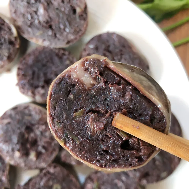 赤峰荞面煎血肠即食杀猪菜东北酸菜猪血肠内蒙古特产现灌顺丰包邮