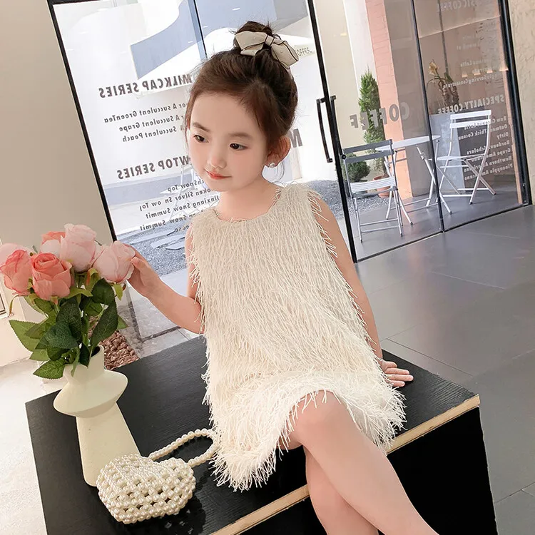 女童背心裙夏装2024新款儿童洋气甜美连衣裙女宝宝夏季网红公主裙