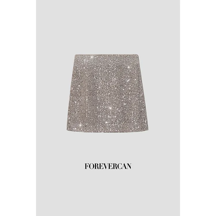 “流光星辰”LM亮片高腰包臀半身裙 SD18567