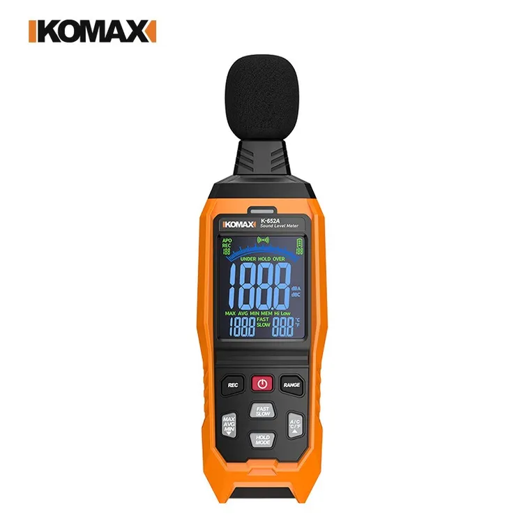 德国KOMAX分贝检测仪声音噪音测试仪家用声级计报警测音量仪器高