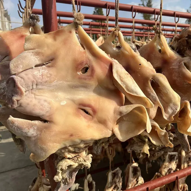 步凤特产咸猪头农家肉带耳朵带舌头带骨头风干腊肉年货