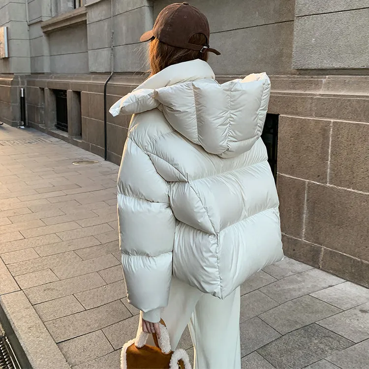 羽绒棉服女款2025新款短款加厚棉衣面包服冬季外套宽松反季棉袄子