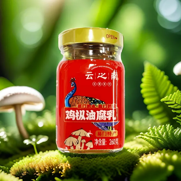 云南鸡枞油腐乳豆腐乳霉豆腐卤腐腐乳鲜香软糯微微辣特产下饭菜