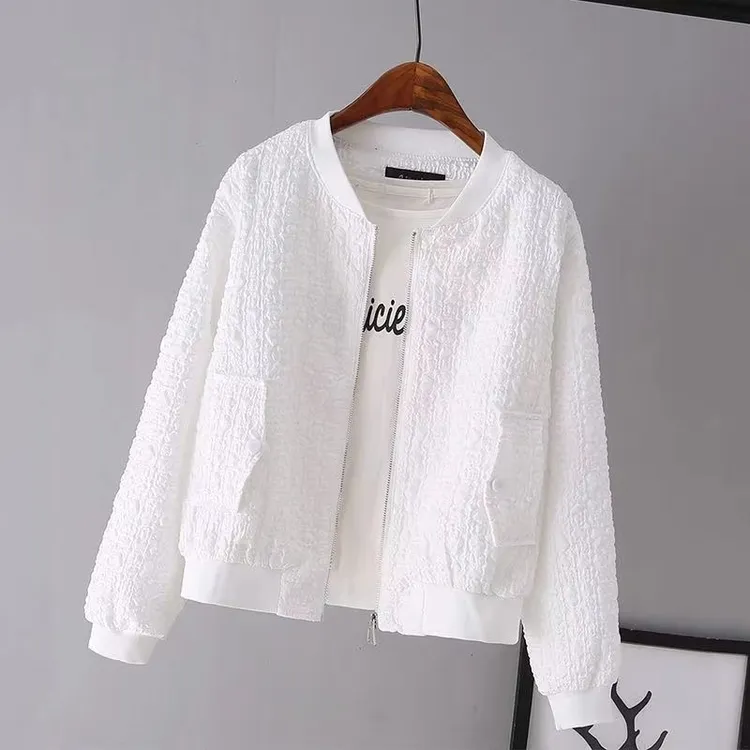 829新款女士短款棒球服外套韩版春休闲小个子真口袋夹克洋气上衣