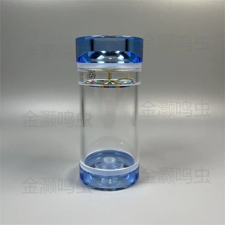 王英强蝈蝈叫罐虎头标三标防伪老王蝈蝈罐鸣虫宠物水晶罐出音神器