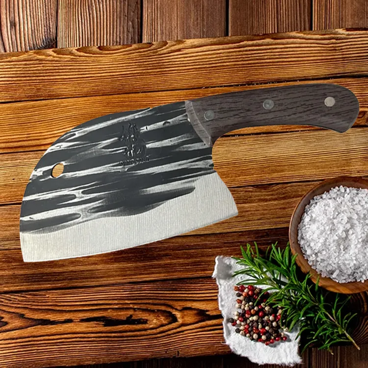 【新疆包邮】加厚款330g鱼头刀手工砍骨切菜两用厨师锋利圆头家用