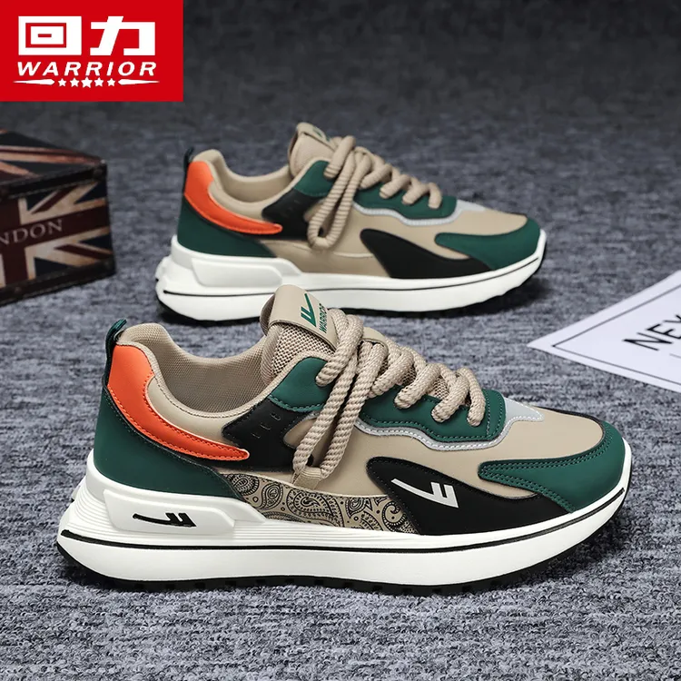 回力国潮休闲鞋情侣款冬季皮面防水厚底增高潮鞋时尚休闲百搭男鞋