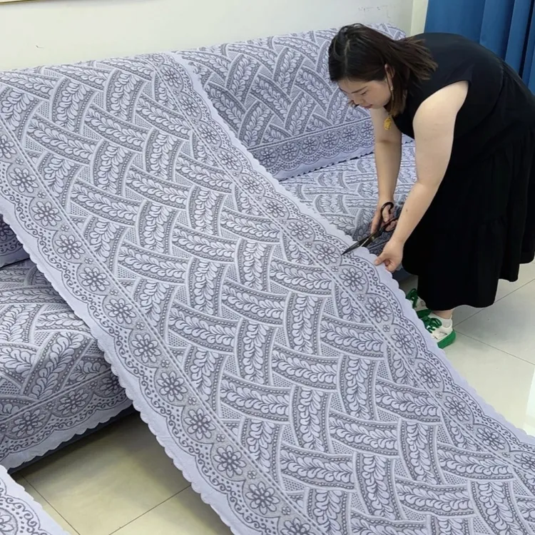 四季通用防尘沙发垫多功能盖巾客厅沙发网红坐垫蕾丝沙发套罩盖巾