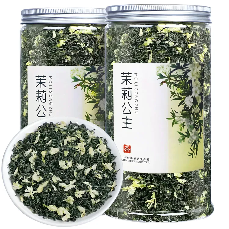 茉莉花茶2024新茶茉莉飘雪浓郁浓香型绿茶冷泡茶叶茉莉花