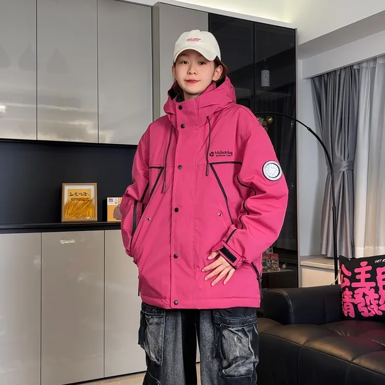 冬季新款90白鸭绒羽绒服男士休闲潮流户外工装加厚保暖防风冲锋衣